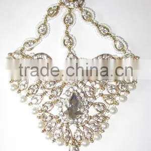 JHOOMAR JHUMAR Side Passa TIKA PEARL Crystal Hair Accessory thumbnail-2