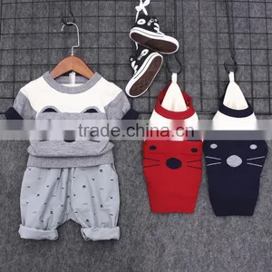 S16709A Wholesale Latest Cotton Knitting Children Kid Sweater for Boys thumbnail-1