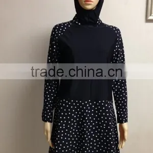 Woman Colorful Muslim Islamic Hijab Swimwear thumbnail-3