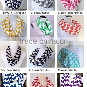 New Arrival Multicolor Chevron Infinity Scarf thumbnail-1