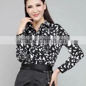 European Fashion Women Chiffon Blouses Garment thumbnail-1