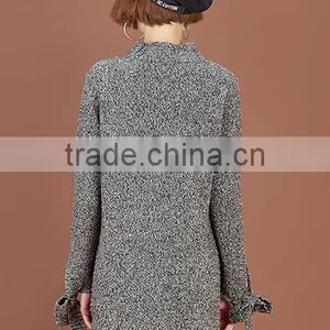 Ladies Latest Fashion High Quality Long Chunky Organic Wool Sweaters With Wholesael Price thumbnail-3