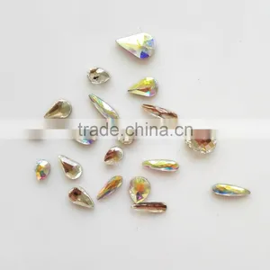 Crystal AB Color Non Hot Fix Flat Back Various Shapes Rhinestones thumbnail-2