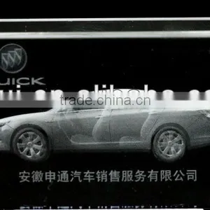 3d Glass Cube Laser Engraving for Buick Car thumbnail-1
