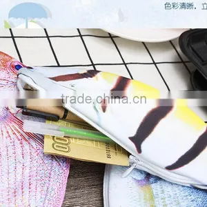 Creative Novel Zipper Simulated Fish Shaped Pencil Bag Case thumbnail-4
