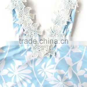 Fancy Beachwear Floral Printing Monokini Waterproof One Piece Bikini thumbnail-3