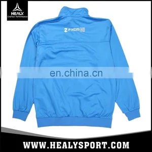 High Quality Full Zip Sprint Woven Blue Training Jacket thumbnail-2