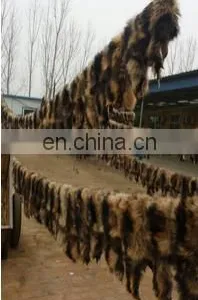 White Raccoon Fur Skin, Fur Skin for Women's Clothing, Raccoon Fur Skin for Garment thumbnail-4