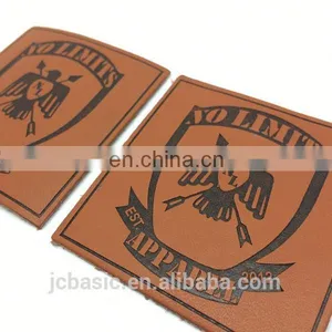 Jeans pu Patch Custom Embossing Logo Leather Labels for Bags/hat thumbnail-4