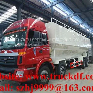 High Quality and Competitive Price FOTON AUMAN 8*4 LHD 40m3 20tons Bulk Feed Delivery Truck for Sale thumbnail-2