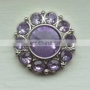 2013 Fashion Metal Round Sparkly Rhinestone Button thumbnail-1