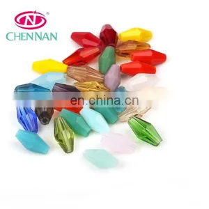Pujiang Wholesale High Grade Artificial Crystal Transparent Bicone Beads With High Quality Orange 3*6 mm Beads for Jewelry thumbnail-3