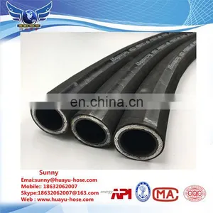Four Spiral Steel Wire Reinforced Rubber Covered Oil Hose thumbnail-1