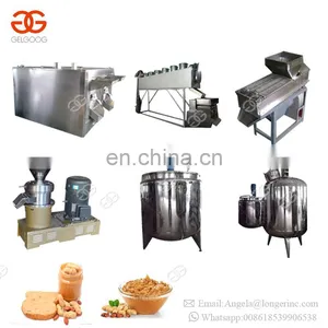 Industrial Cocoa Bean Nut Grinding Sesame Tahini Making Peanut Groundnut Butter Processing Machine Hummus Production Line thumbnail-1