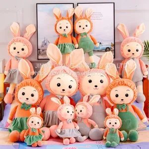 Little White Rabbit Plush Toy Couple Rabbit Cute Bed Doll thumbnail-4