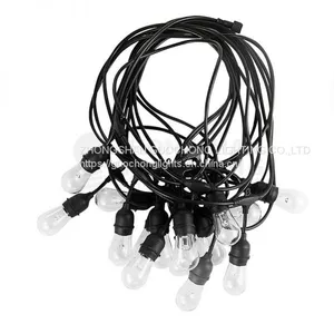 RGB, 15 E27 SUSPENDED SOCKET, OUTDOOR COMMERCIAL WEATHERPROOF STRING LIGHT, S14 BULBS thumbnail-2