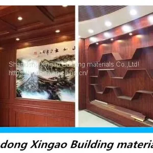 Wood-Grained PVC Gypsum Ceiling, High Quality Is More Fire and Moisture Resistant thumbnail-5