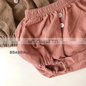 Toddler Muslin Cotton Shorts Baby Linen Shorts Newborn Baby Clothing on Sale thumbnail-2