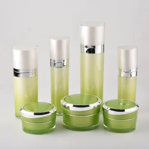 Cosmetic Skin Facial Treatment Essence Lotion Cream Bottle With Pump , Unique Sustainable Cosmetic Beauty Packaging Jars thumbnail-1
