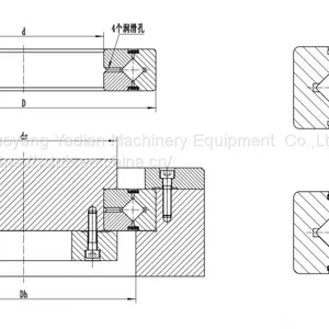 RE3010 Thin-section Crossed Roller Bearings 30*55*10mm For Industrial Robotic Joints thumbnail-1