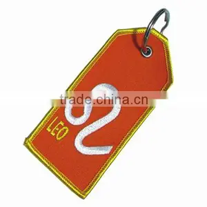 Customized Woven Keyring Key Tag Embroidery Keyring thumbnail-1
