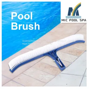 Swimming Pool Accessories 18''/45cm Deluxe Wall Brush With Polished Alu Back Nylon Brush Head thumbnail-3