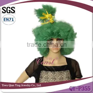 Cheap Synthetic Cosplay Dark Green Short Wig thumbnail-1