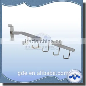 Metal Slatwall Waterfall 5-hook Handbag Display Hook for Supermarket thumbnail-1