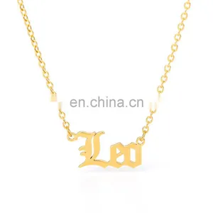 Fall 2020 Fashion Personalized Stainless Steel Custom Name Jewelry Custom Letter Women Pendant Necklace thumbnail-5