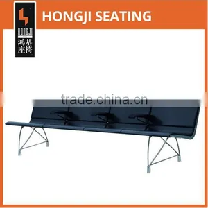 Leather Aluminum Alloy Waiting Bench Chair for Shopping Mall H60C-L thumbnail-1