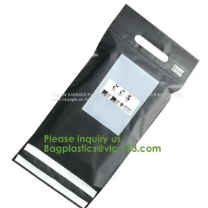 Biodegradable Compostable Plastic Courier Shipping Envelope Custom Matte Black Corn Mailers Bag Bagplastics Bagease thumbnail-1