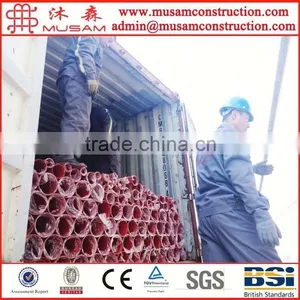 Fire Fighting Red Lacquer Grooved Steel Pipe Powder Coated thumbnail-6