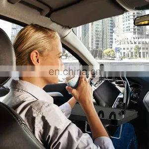 2021 New Third Generation Car Steering Wheel Seat Tray for Writing Laptop Dining Food Drink Work Car Computer Fold-able Desk thumbnail-4