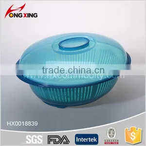 35cm Round Plastic Colander Strainer With Lid thumbnail-1