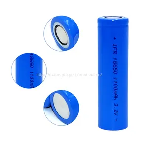 30C High Drain 18650 3.2v 1100mAh LiFePO4 High Rate Battery Cell thumbnail-4
