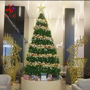 Factory Customized Large LED Lighted Christmas Decoration PVC Artificial Christmas Tree Giant Outdoor Commercial Lighted thumbnail-2