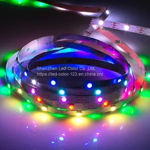 DC5V 9W/M 256 Gray Grade 10MM PCB Board RGB LED Strip SK6812 LED Strip Addressable Dream Color LED Strip thumbnail-3