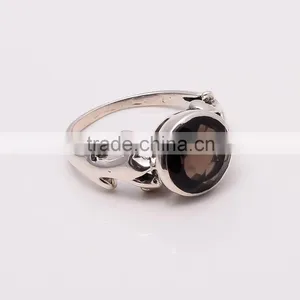 SMOKY RING ,925 Sterling Silver Jewelry Wholesale,WHOLESALE SILVER JEWELRY,SILVER EXPORTER,SILVER JEWELRY FROM INDIA thumbnail-2