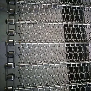 Longen Welded Edge Knitted Wire Mesh Conveyor Belt Stainless Steel Heat Resistant Corrosion Resistant CE Certified Customizable thumbnail-5