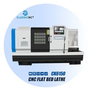 Factory Direct Sale CK6150 Heavy Duty CNC Metal Lathe for Metal Spinning With Compact Design thumbnail-1