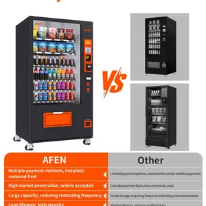 AFEN USA Stock Shipping in 3 Days Automatic Commercial Snack Drink Vending Machine With Card Reader for Snacks and Drinks thumbnail-3