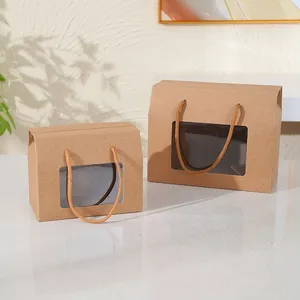 New Design Kraft Foldable Box With Handle thumbnail-4