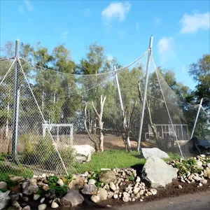 Wholesale High Quality Customized Bird Aviary Stainless Steel Wire Rope Mesh Bird House Net Flexible Cable Mesh Ferruled Knotted thumbnail-5