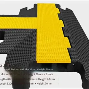 Jiulei Brand Jl-xc-2c3, Road Surface Cable Cover Plate, Dimensions: Length 800mm × Width 430mm × Height 70mm, Inside the Groove: Groove Width 50mm × Groove Height 50mm × 2 Wire Grooves thumbnail-5