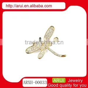 Hot Gold Arabic Jewellery Dragonfly Brooch thumbnail-1
