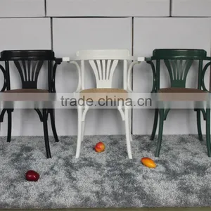 RCH-1522 High Quality Dining Furniture White Windsor Armchair thumbnail-3