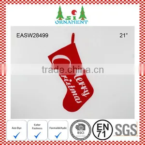 Red and White Knit Christmas Sock thumbnail-3