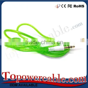 Free Samples Candy Colored 3.5MM to Stereo Audio Aux Auxillary Cable For CD Player In Car thumbnail-3
