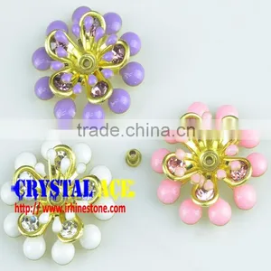 Small Decorative Craft Metal Flower, Antique Imitation Craft Metal Flowers Wholesale thumbnail-2