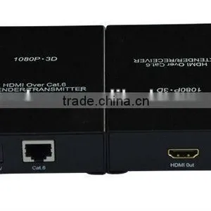 HDMI Extender by Single CAT5e/6 Cable: 60m, Transimitter+Receiver thumbnail-1